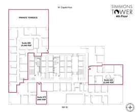 425 W Capitol Ave, Little Rock, AR for lease Floor Plan- Image 1 of 3