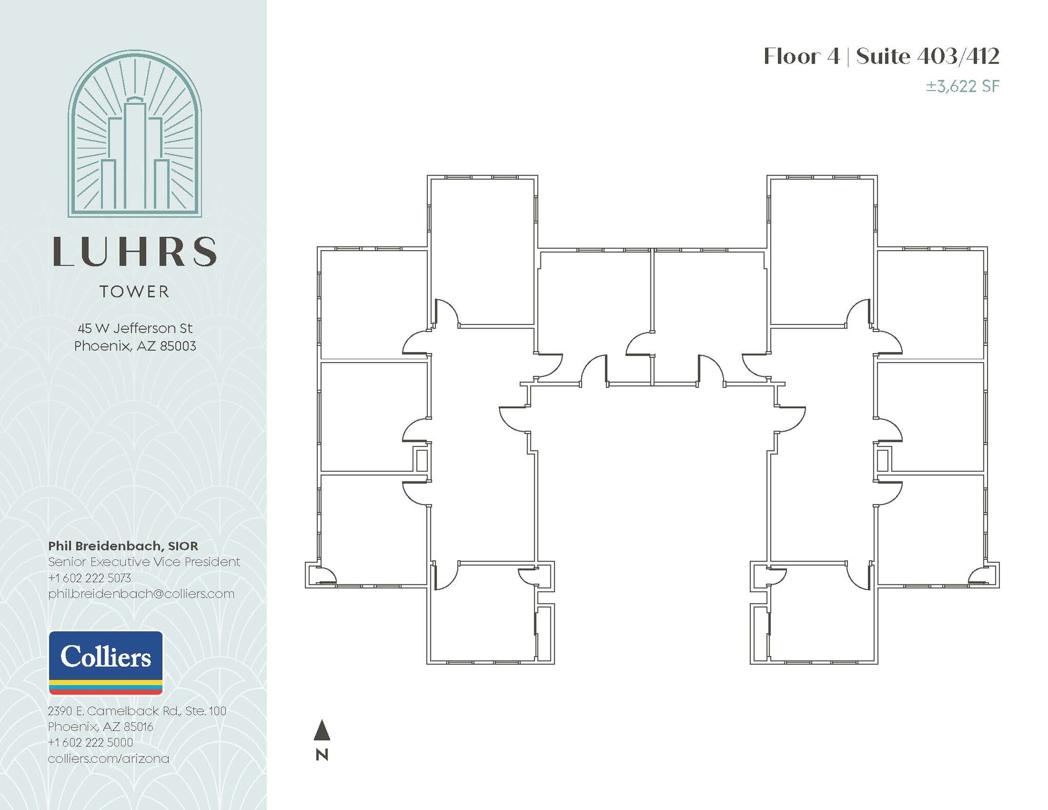 45 W Jefferson St, Phoenix, AZ for lease Floor Plan- Image 1 of 1