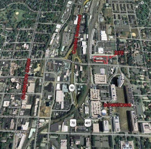 111 Seaboard Ave, Raleigh, NC for lease - Aerial - Image 2 of 4