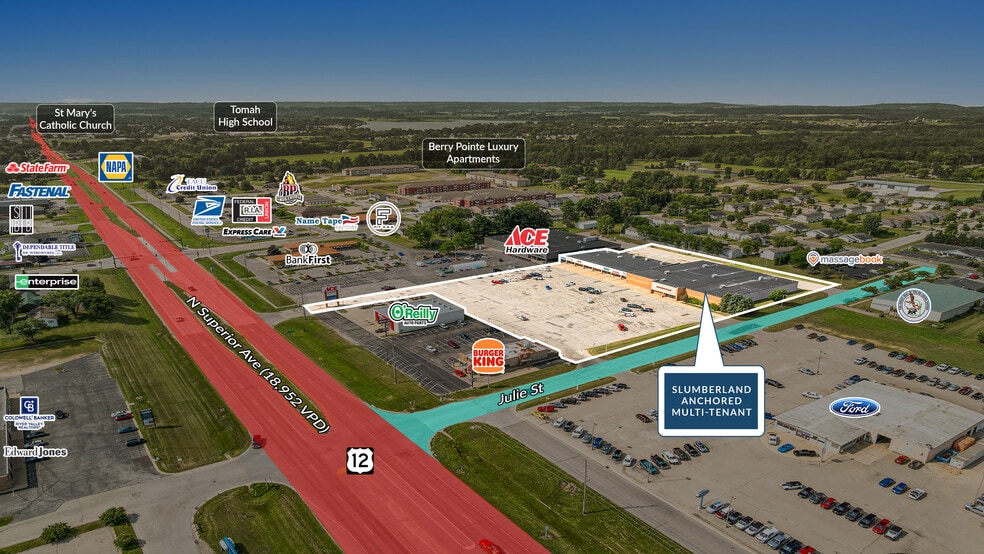 1110-1122 N Superior Ave, Tomah, WI for sale - Building Photo - Image 3 of 5