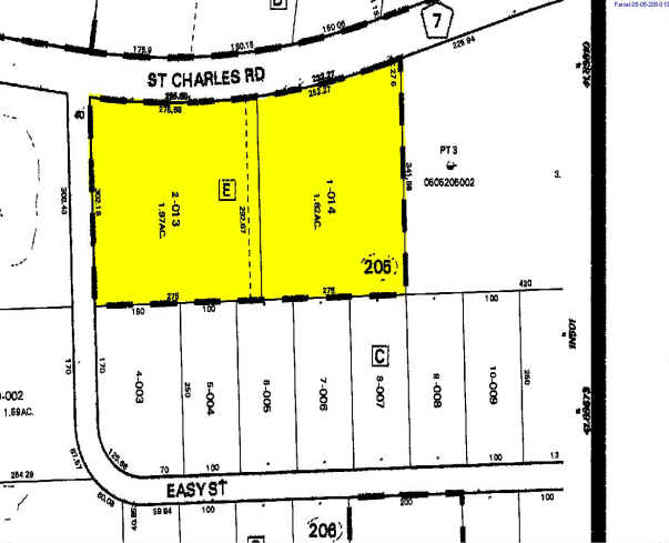 130 E St. Charles Rd, Carol Stream, IL for lease - Plat Map - Image 2 of 7