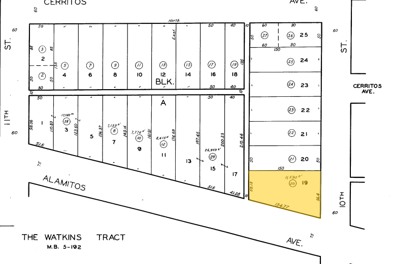 1004-1006 Alamitos Ave, Long Beach, CA for lease - Plat Map - Image 3 of 23