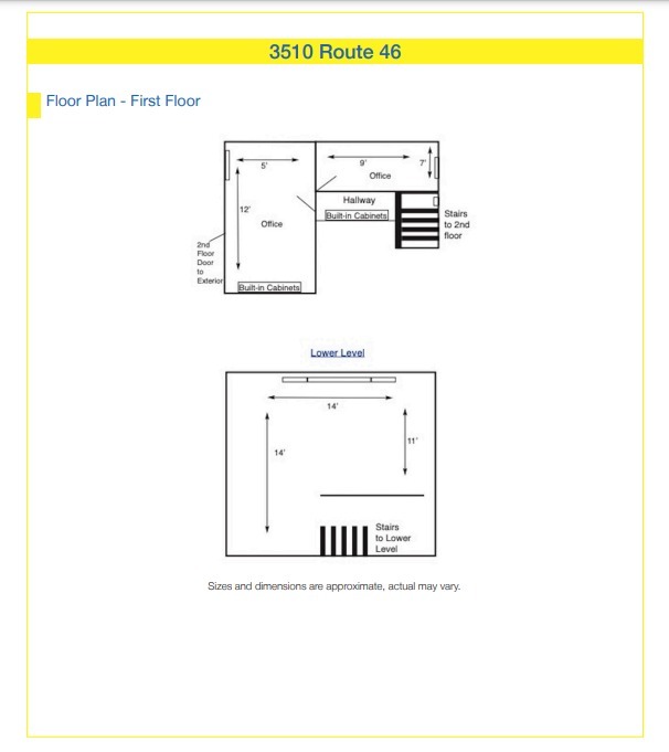 3510 Route 46, Parsippany, NJ for lease Floor Plan- Image 1 of 2