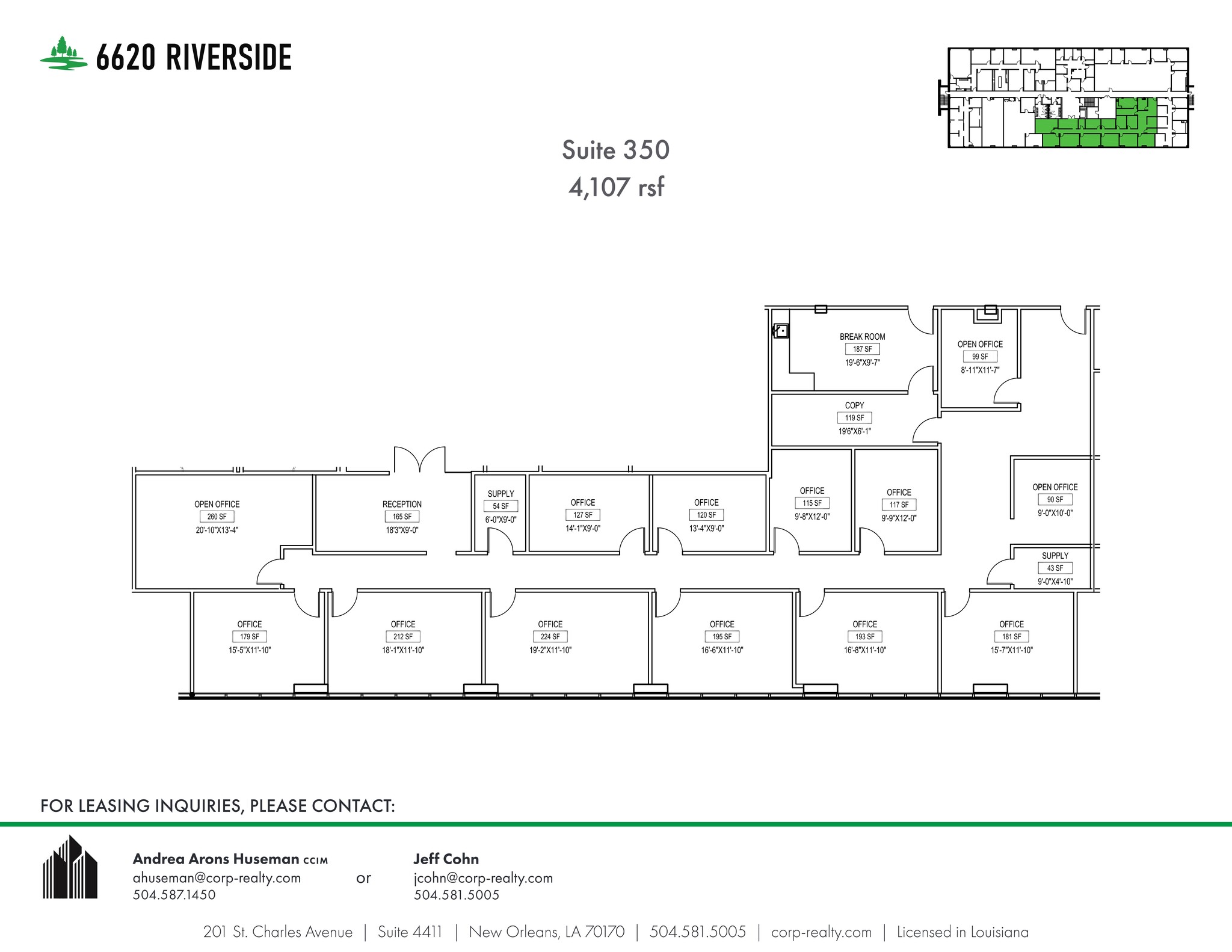 6660 Riverside Dr, Metairie, LA for lease Site Plan- Image 1 of 1