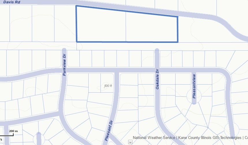 1111 Davis Rd, Elgin, IL for sale - Plat Map - Image 1 of 1