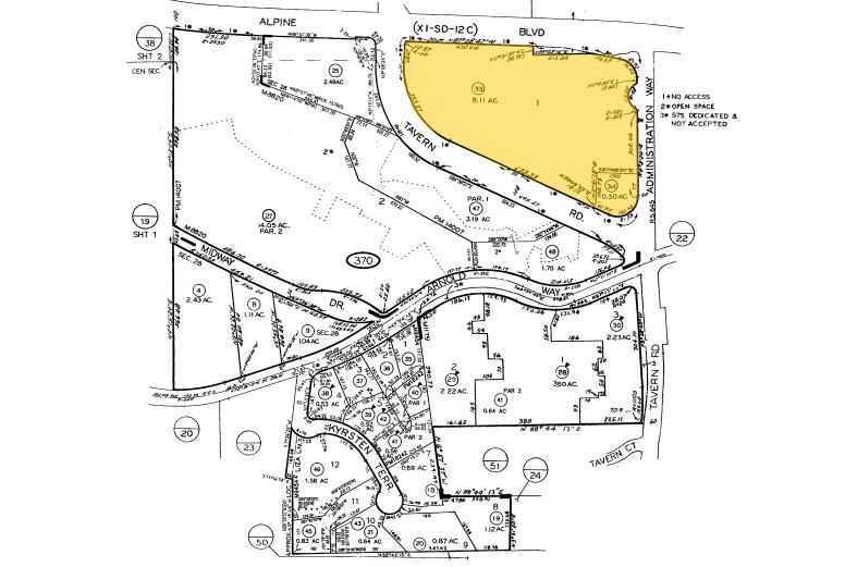 1347 Tavern Rd, Alpine, CA for sale - Plat Map - Image 3 of 17