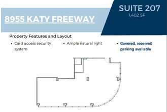 8955 Katy Fwy, Houston, TX for lease Floor Plan- Image 1 of 1