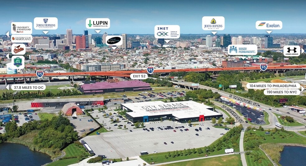 101 Dickman St, Baltimore, MD for lease - Aerial - Image 3 of 17