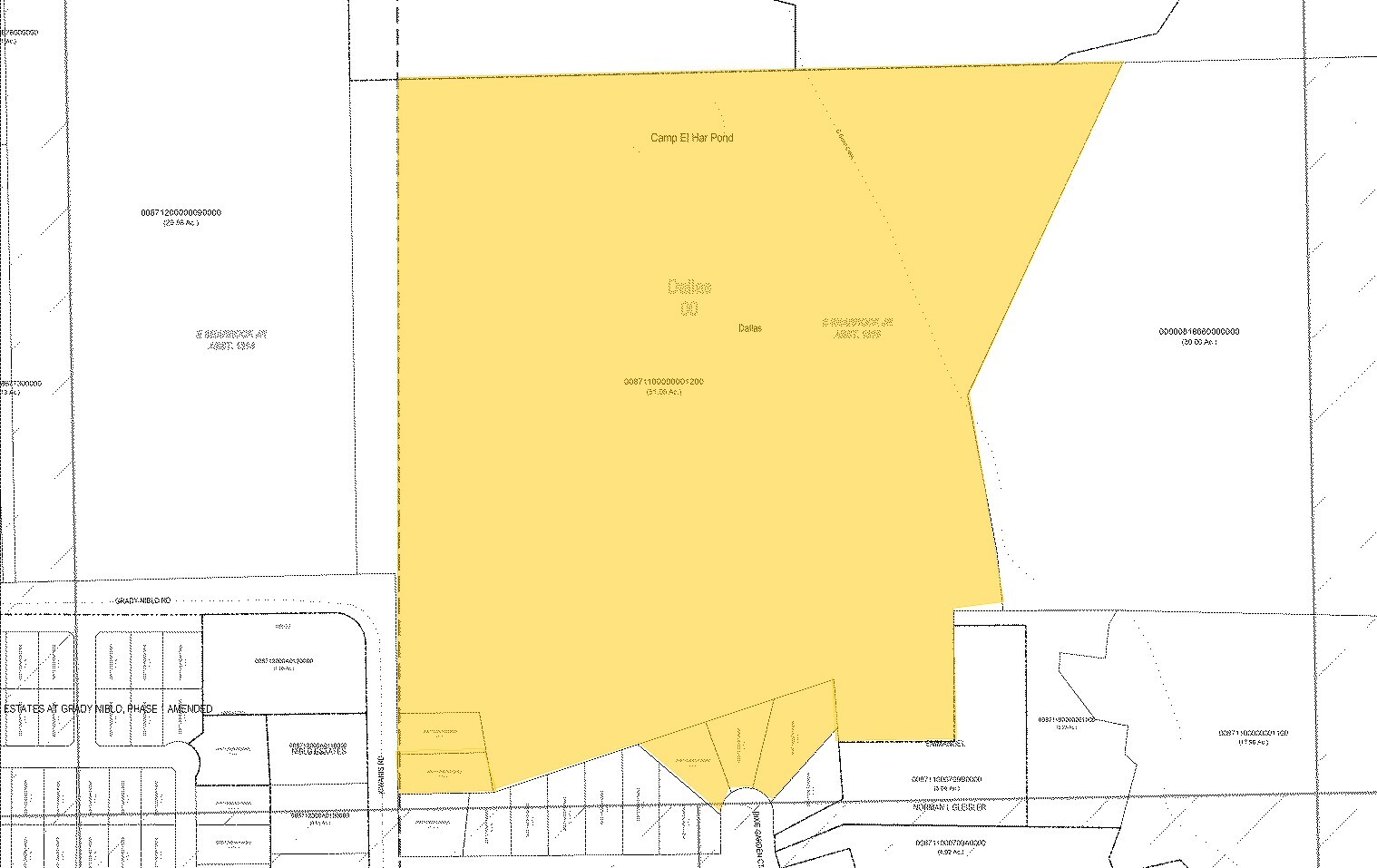6600 Grady Niblo Rd, Dallas, TX for sale Plat Map- Image 1 of 1