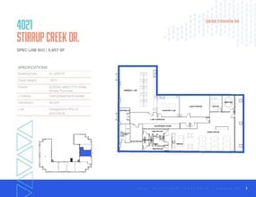 4016-4025 Stirrup Creek Dr, Durham, NC for lease Floor Plan- Image 2 of 2