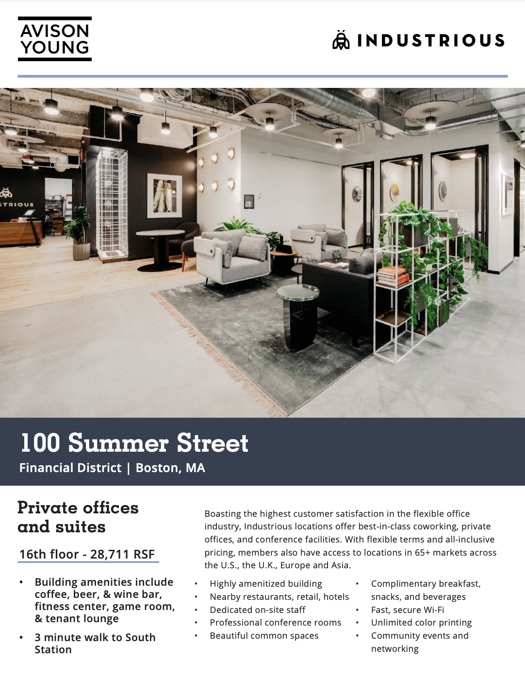 100 Summer St, Boston, MA for lease Interior Photo- Image 1 of 2