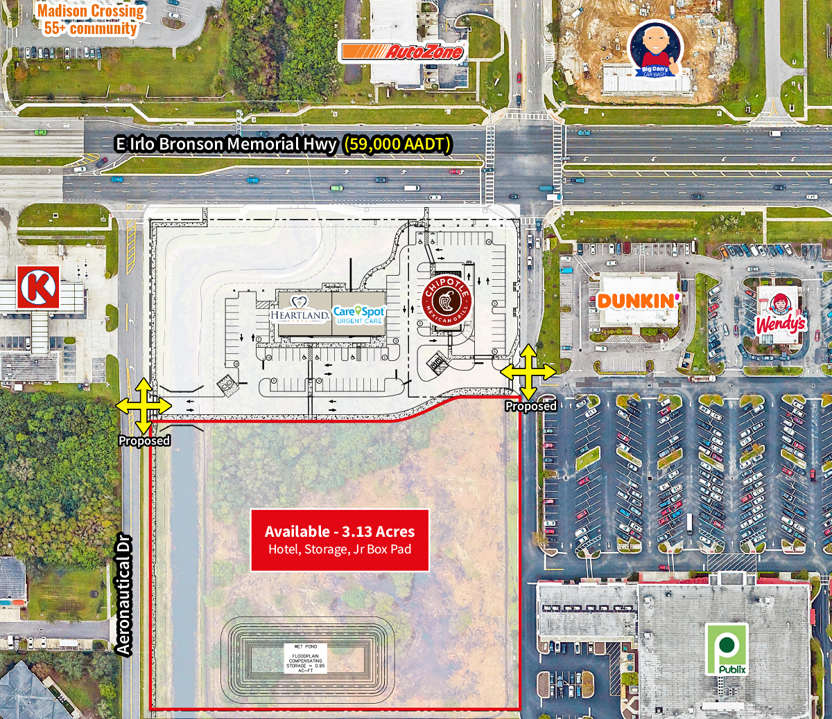 Aeronautical, Kissimmee, FL for lease Site Plan- Image 1 of 3