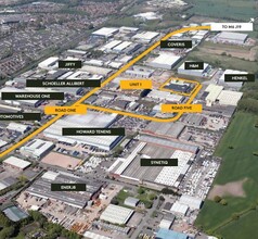 Road Five, Winsford, CHS - aerial  map view