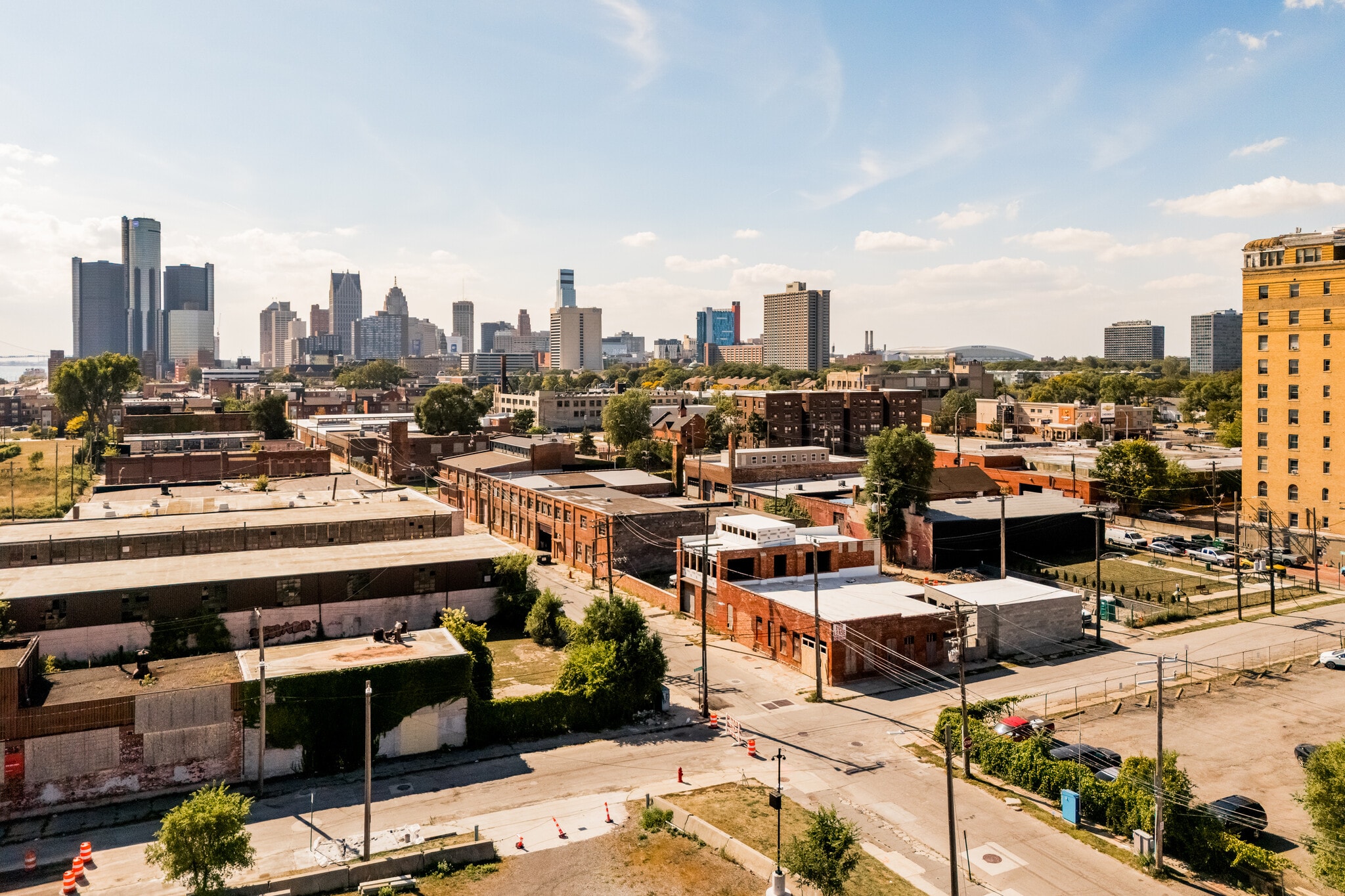 277 Dubois St, Detroit, MI for lease Aerial- Image 1 of 28
