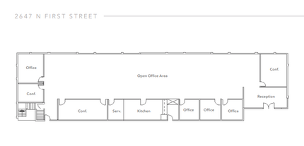 2674 N 1st St, San Jose, CA for lease Floor Plan- Image 1 of 4