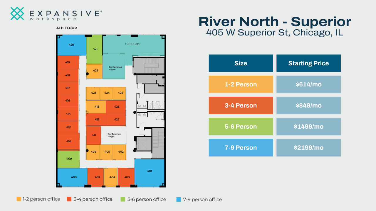 405 W Superior St, Chicago, IL for lease Floor Plan- Image 1 of 5