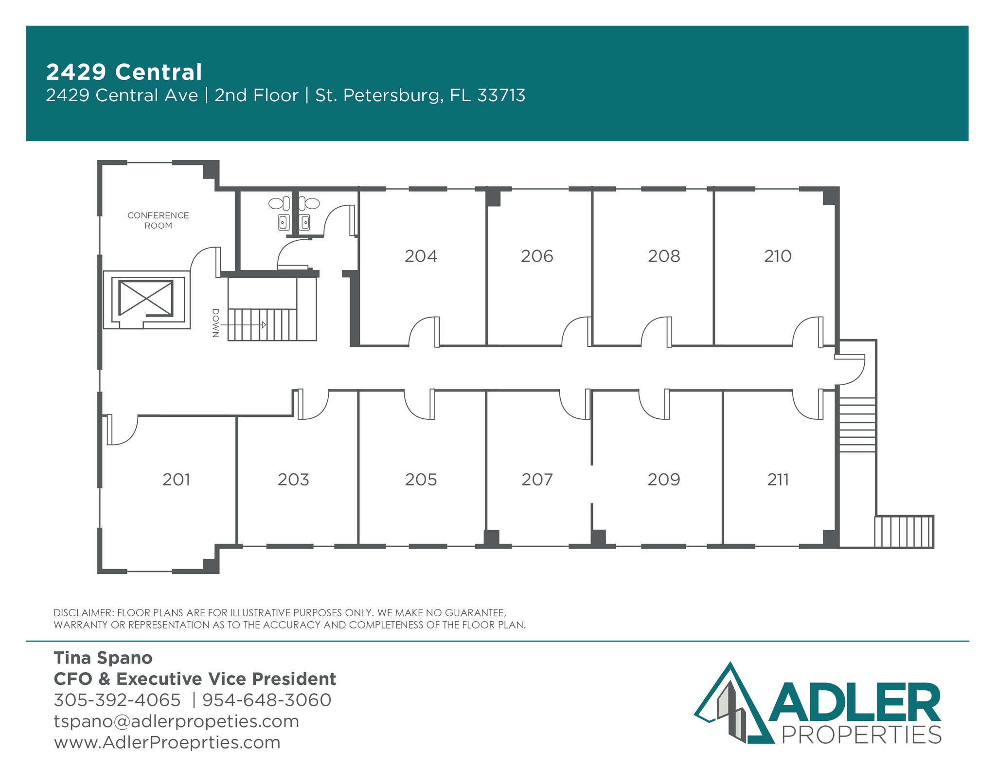 2429 Central Ave, Saint Petersburg, FL for lease Floor Plan- Image 1 of 1