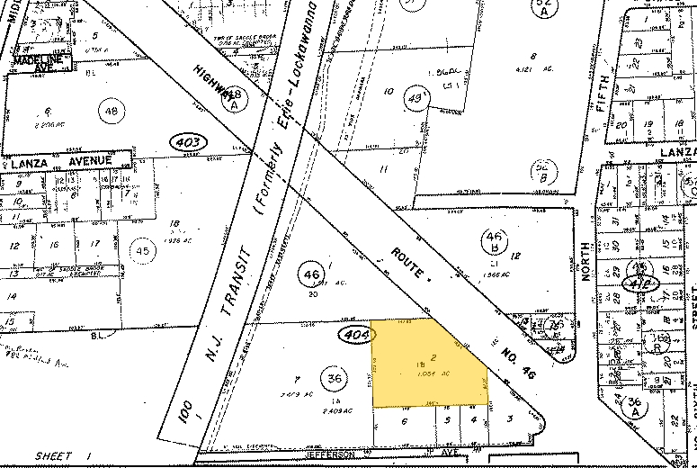 114 US Highway 46, Saddle Brook, NJ for lease - Plat Map - Image 3 of 17