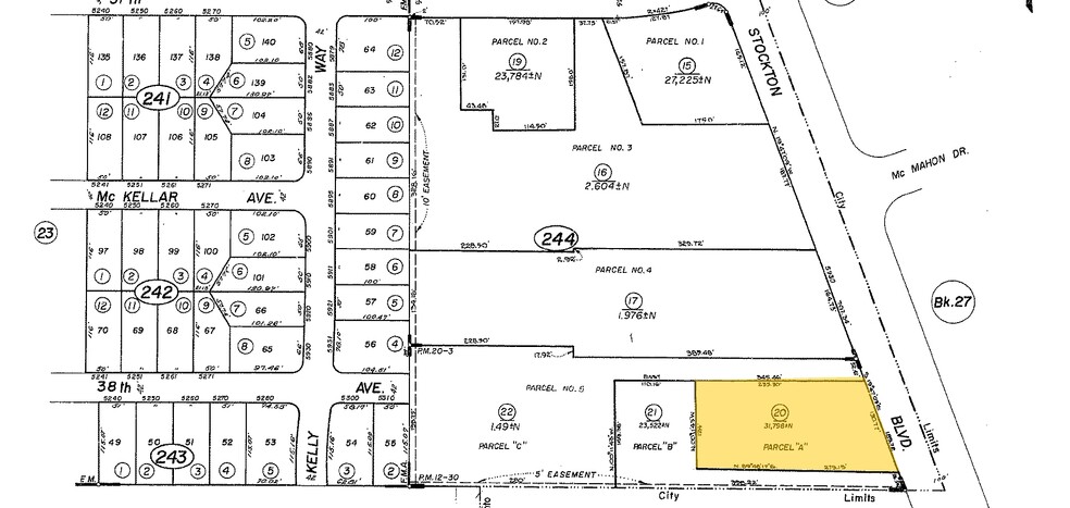 5972 Stockton Blvd, Sacramento, CA for lease - Plat Map - Image 3 of 3