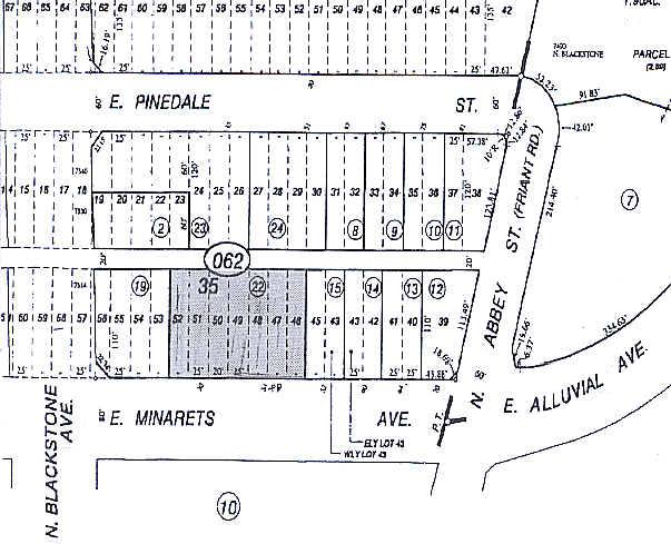 28-40 E Minarets Ave, Pinedale, CA for sale Plat Map- Image 1 of 1