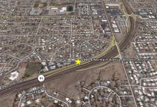 2990 E Northern Ave, Phoenix, AZ for lease - Aerial - Image 3 of 9