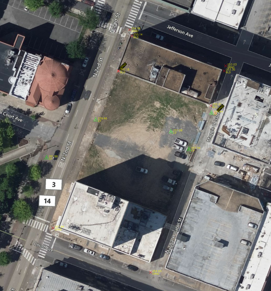 60 N 2nd St, Memphis, TN for lease - Aerial - Image 2 of 6