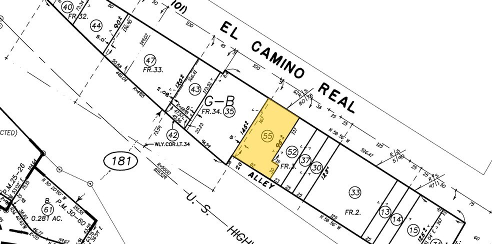 5730 El Camino Real, Atascadero, CA for sale - Plat Map - Image 1 of 1
