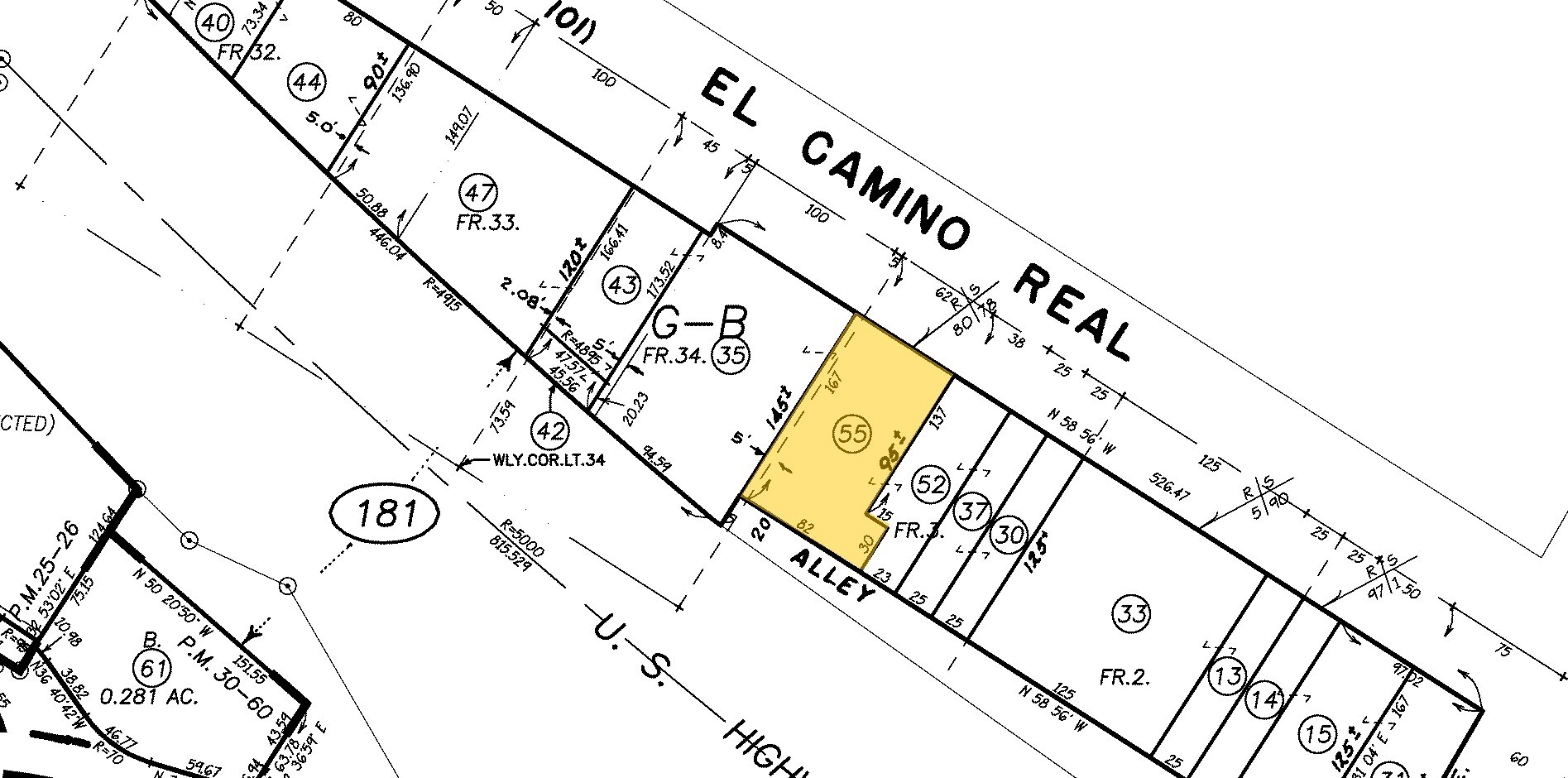 5730 El Camino Real, Atascadero, CA for sale Plat Map- Image 1 of 1