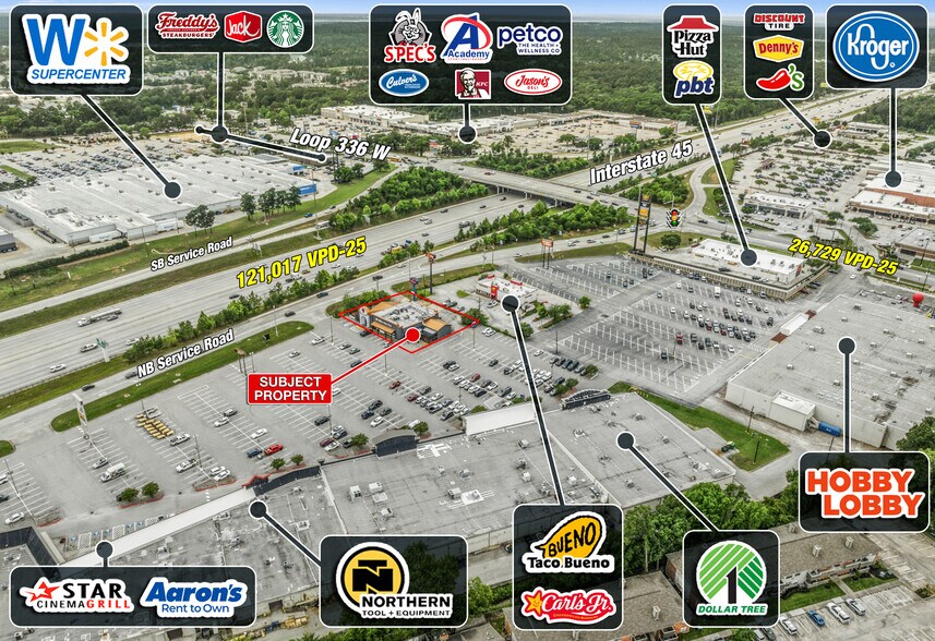 2050 I-45, Conroe, TX for sale - Aerial - Image 2 of 24