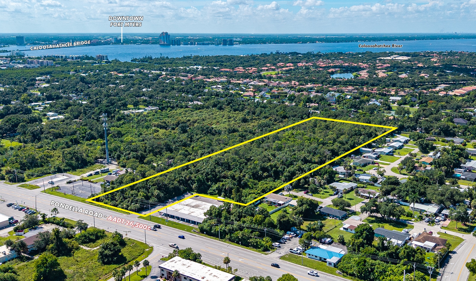 685 Pondella Rd, North Fort Myers, FL for sale Aerial- Image 1 of 9