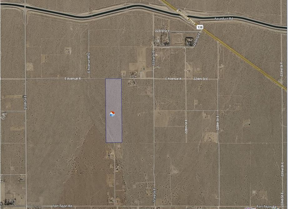 Avenue X Ave, Llano, CA for sale Plat Map- Image 1 of 1