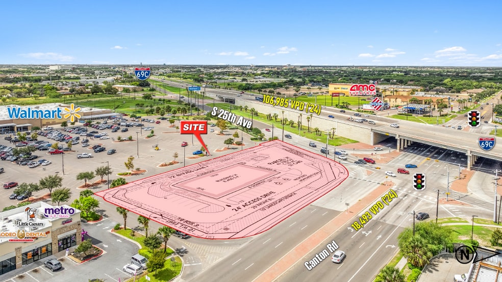 Highway 281 & Canton Rd, Edinburg, TX for lease - Aerial - Image 1 of 5
