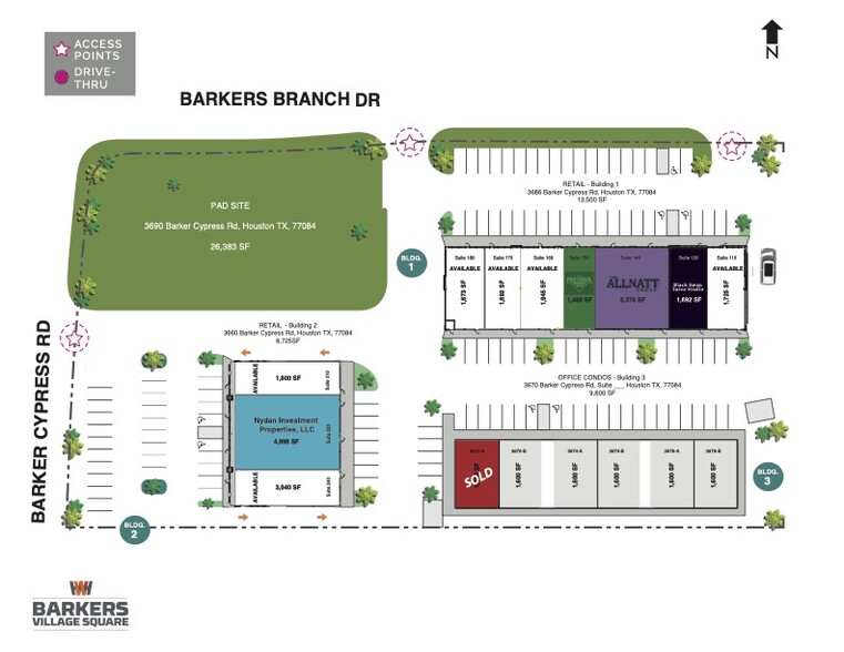 Barkers Branch Dr & Barker Cypress Rd, Houston, TX for sale - Site Plan - Image 2 of 18