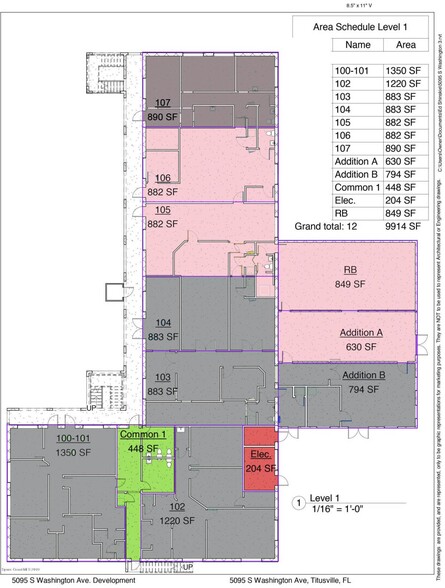 5095 S Washington Ave, Titusville, FL for lease - Floor Plan - Image 2 of 3