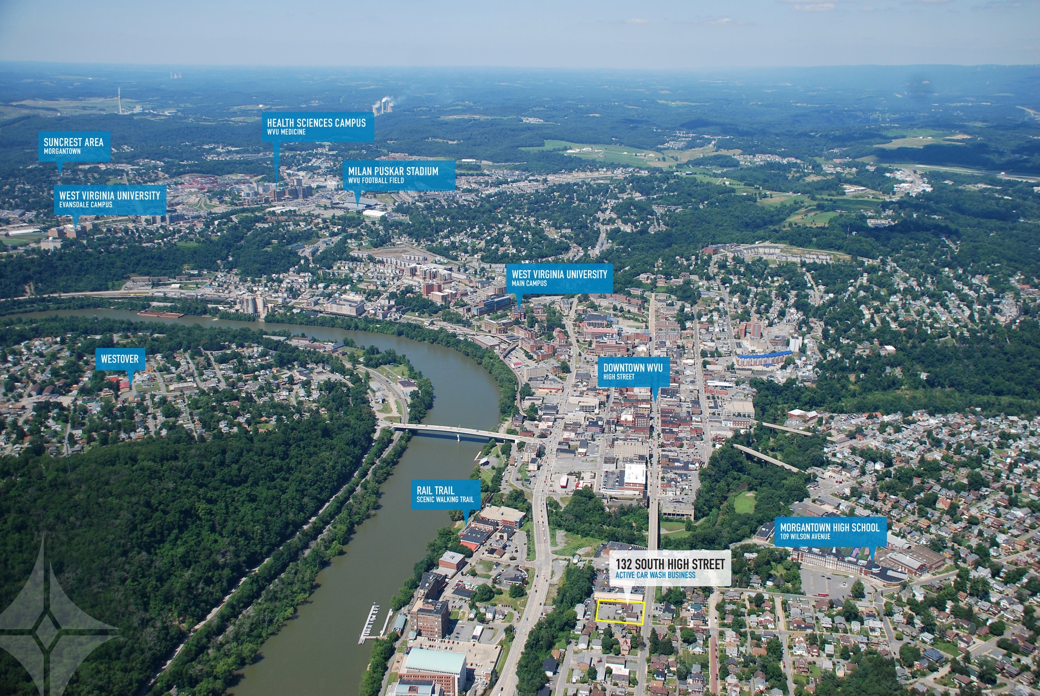 132 S High St, WV 26501 Car Wash Near Downtown WVU