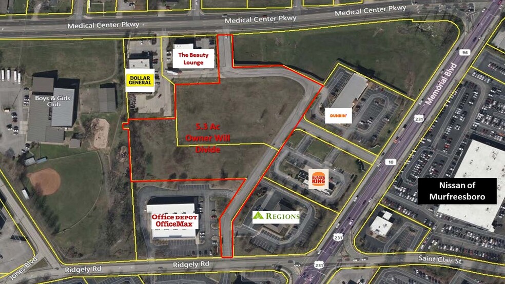 623 Medical Center Pky, Murfreesboro, TN 37129 - 2.14 & 3.18 Ac ...