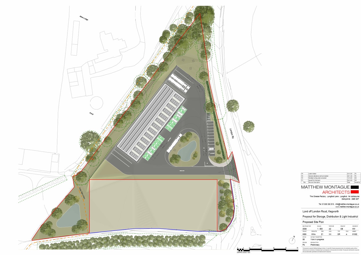 Building 1, London Road, Kegworth for lease Site Plan- Image 1 of 3