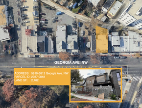 5808-5812 Georgia Ave NW, Washington, DC - aerial  map view