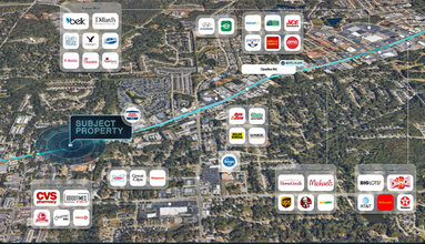 459 Opelika Rd, Auburn, AL - aerial  map view