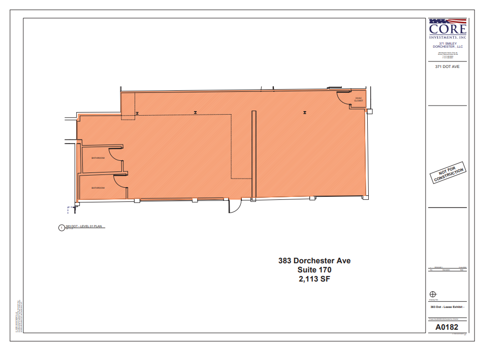 371 Dorchester Ave, South Boston, MA for lease Floor Plan- Image 1 of 1