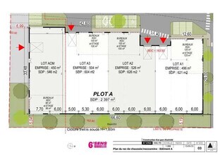 Office in OULLINS-PIERRE-BÉNITE for lease Floor Plan- Image 1 of 7