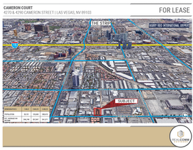 4290 Cameron St, Las Vegas, NV - aerial  map view