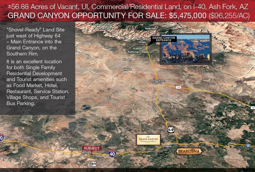 I 40 & SR 89, Ash Fork, AZ for sale - Building Photo - Image 1 of 5