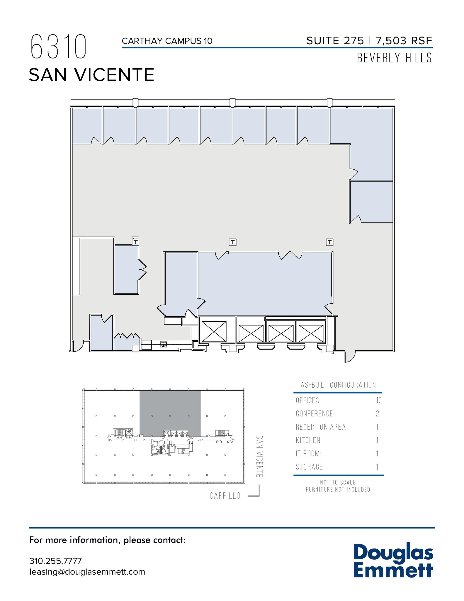 6310 San Vicente Blvd, Los Angeles, CA for lease Floor Plan- Image 1 of 1