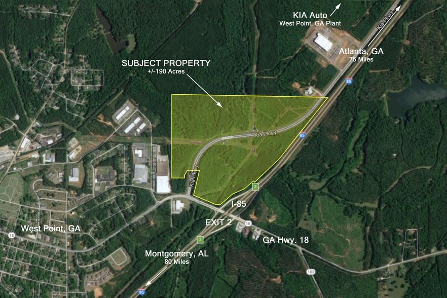 Kia Pkwy, West Point, GA for sale - Aerial - Image 1 of 1