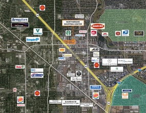 5240-5392 W 34th St, Houston, TX - AERIAL  map view