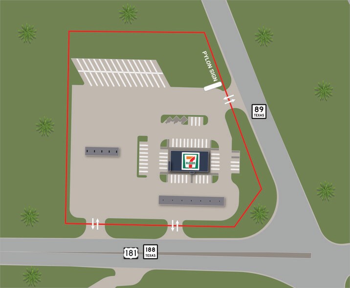 12475 Highway 188, Sinton, TX 78387 7Eleven