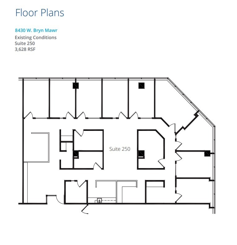 8410 W Bryn Mawr Ave, Chicago, IL for lease Floor Plan- Image 1 of 2