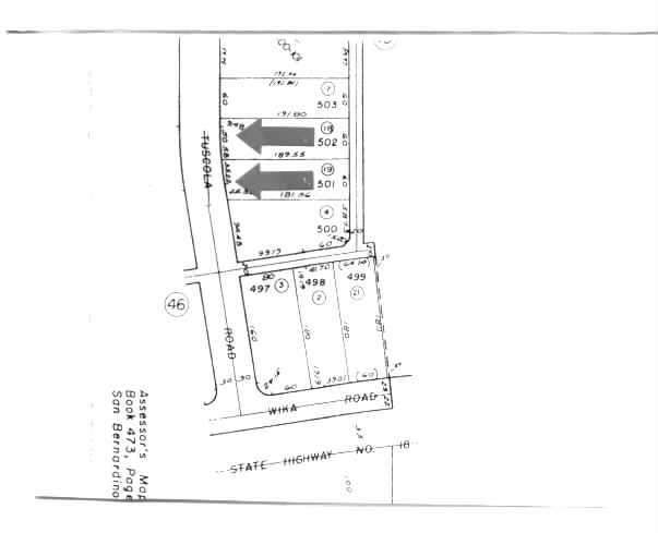 15995 Tuscola Rd, Apple Valley, CA for lease - Plat Map - Image 2 of 7