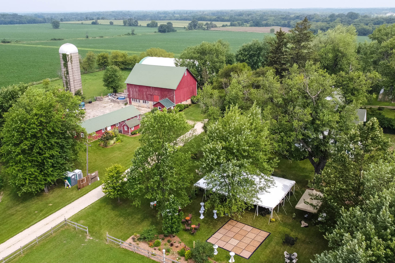 466 Quail Trap Rd, Caledonia, IL for sale Aerial- Image 1 of 1